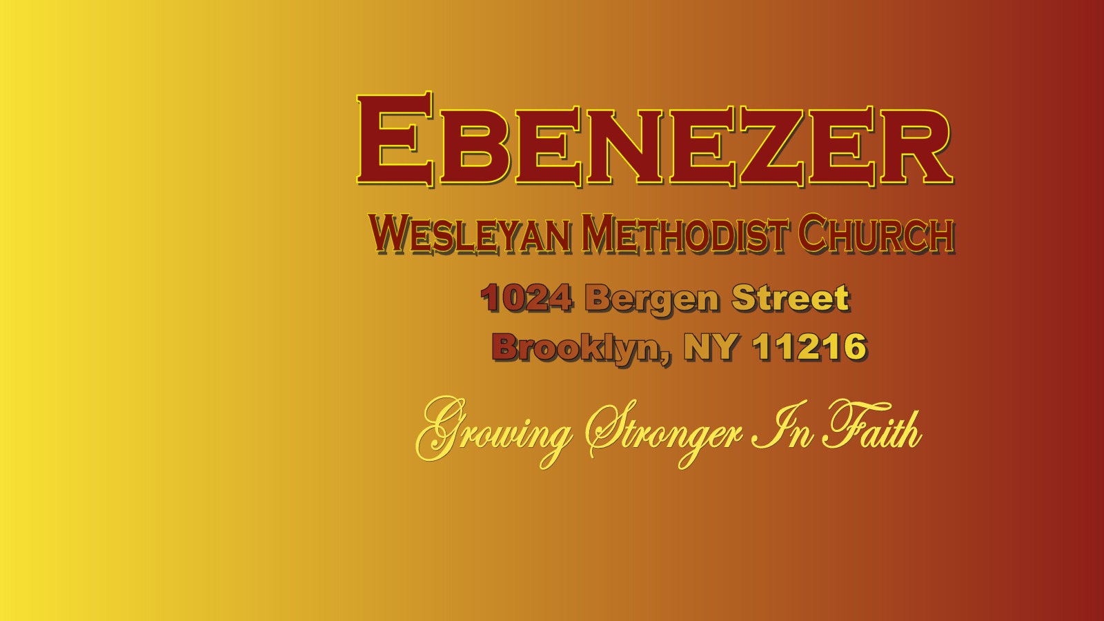 Photo of Ebenezer Wesleyan Methodist Church in Brooklyn City, New York, United States - 1 Picture of Point of interest, Establishment, Church, Place of worship