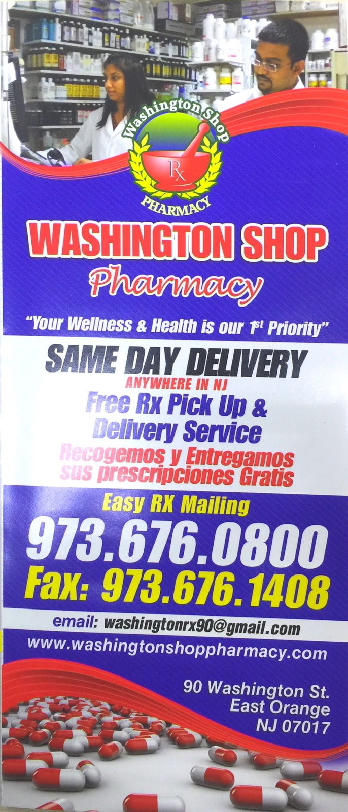 Photo of Washington Shop Pharmacy in East Orange City, New Jersey, United States - 6 Picture of Point of interest, Establishment, Store, Health, Pharmacy