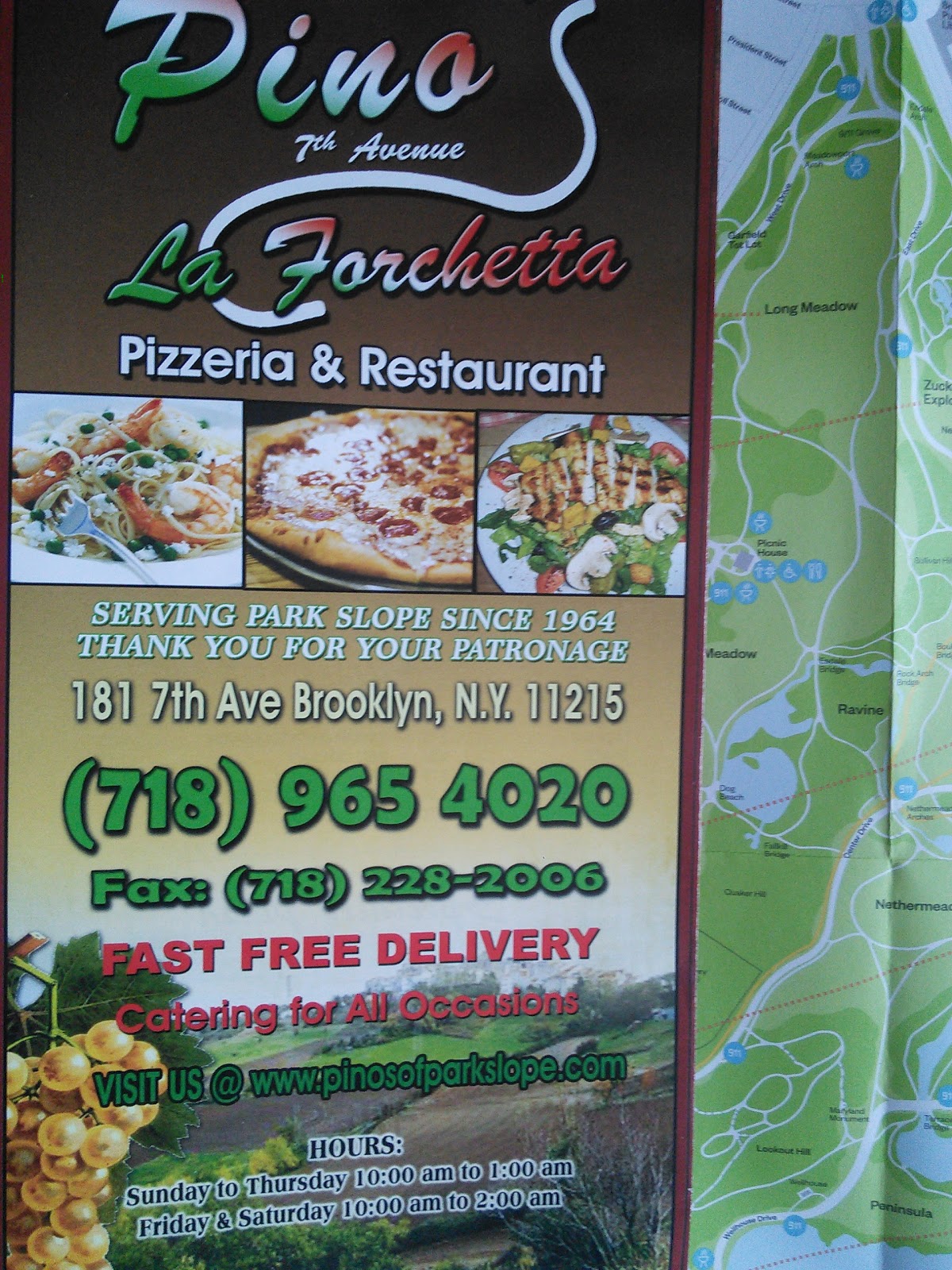 Photo of Pino's La Forchetta Pizza in Brooklyn City, New York, United States - 3 Picture of Restaurant, Food, Point of interest, Establishment, Meal takeaway, Meal delivery