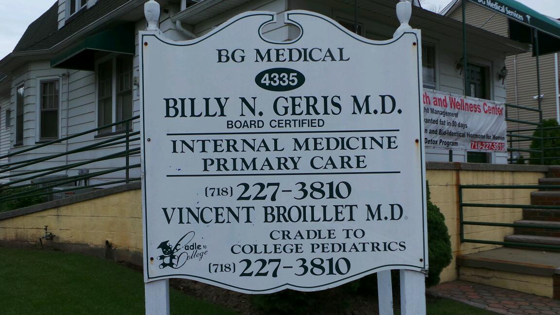 Photo of B G Medical: Geris Billy N MD in Staten Island City, New York, United States - 2 Picture of Point of interest, Establishment, Health, Doctor