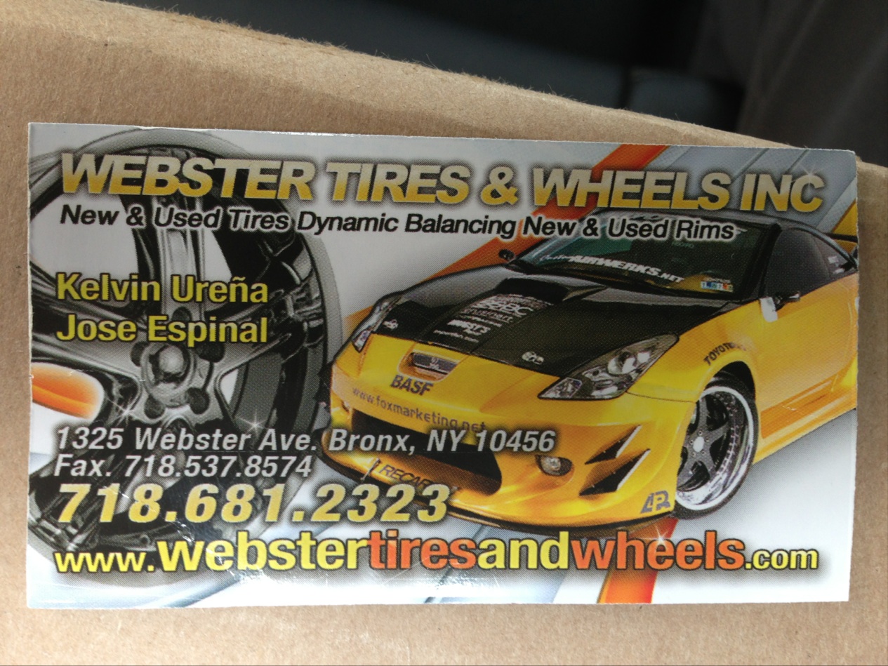 Photo of Webster Tires & Wheels in Bronx City, New York, United States - 1 Picture of Point of interest, Establishment, Store, Car repair