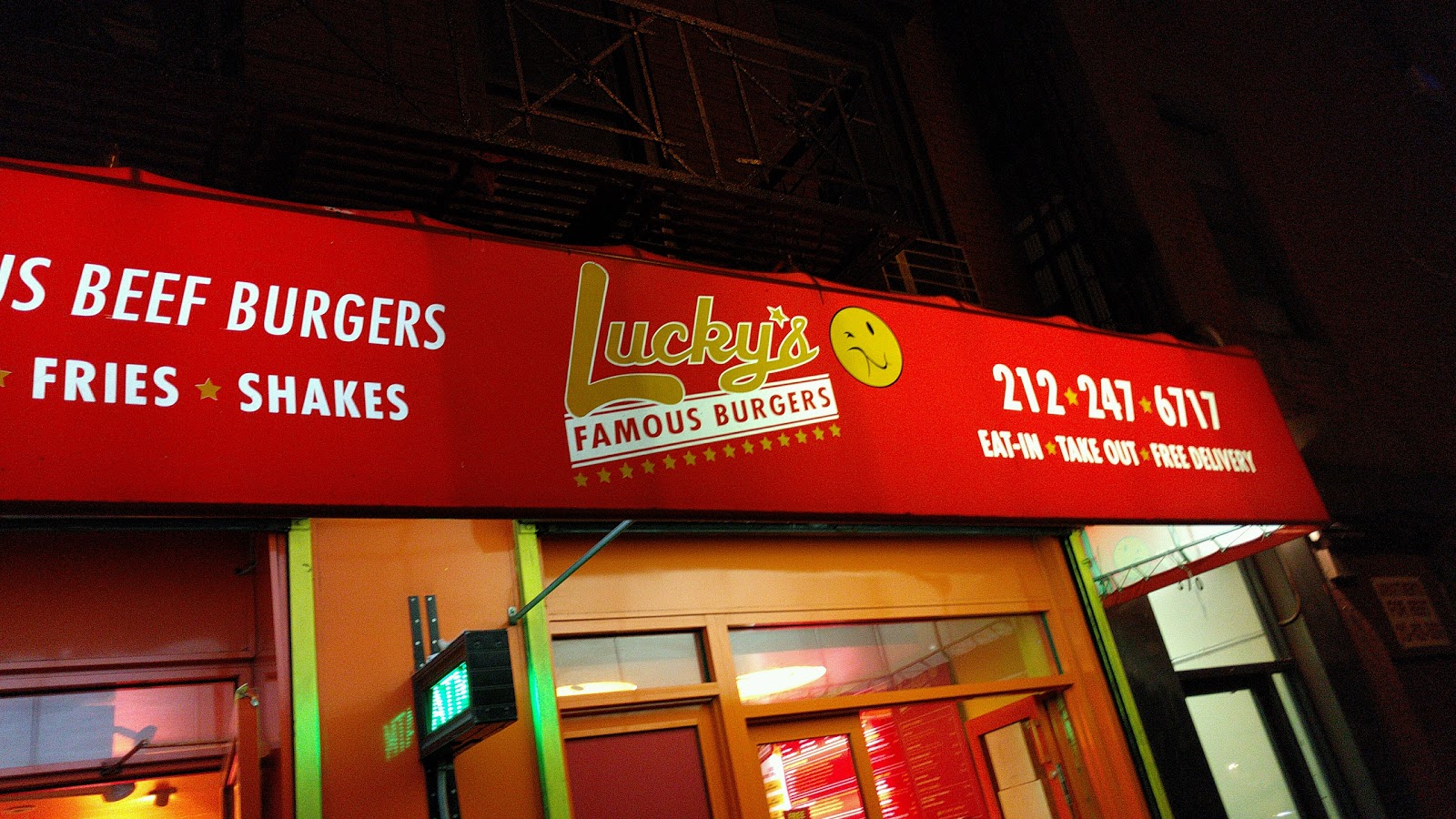 Photo of Luckys Famous Burgers in New York City, New York, United States - 2 Picture of Restaurant, Food, Point of interest, Establishment