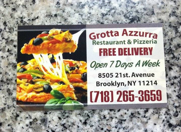 Photo of Grotta Azzurra Pizza in Brooklyn City, New York, United States - 4 Picture of Restaurant, Food, Point of interest, Establishment, Meal delivery