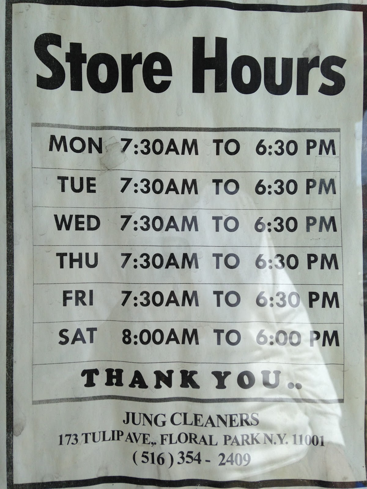 Photo of Jung Dry Cleaners in Floral Park City, New York, United States - 1 Picture of Point of interest, Establishment, Laundry