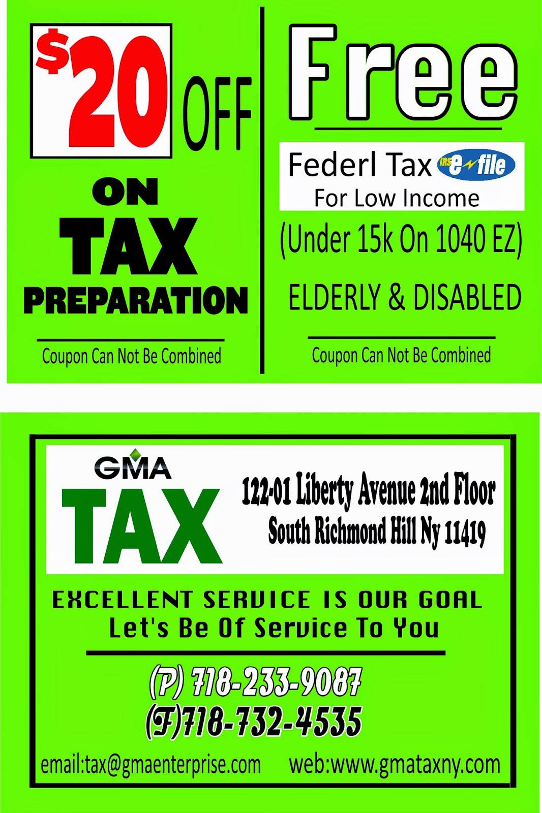 Photo of GMA TAX in South Richmond Hill City, New York, United States - 2 Picture of Point of interest, Establishment, Finance, Accounting