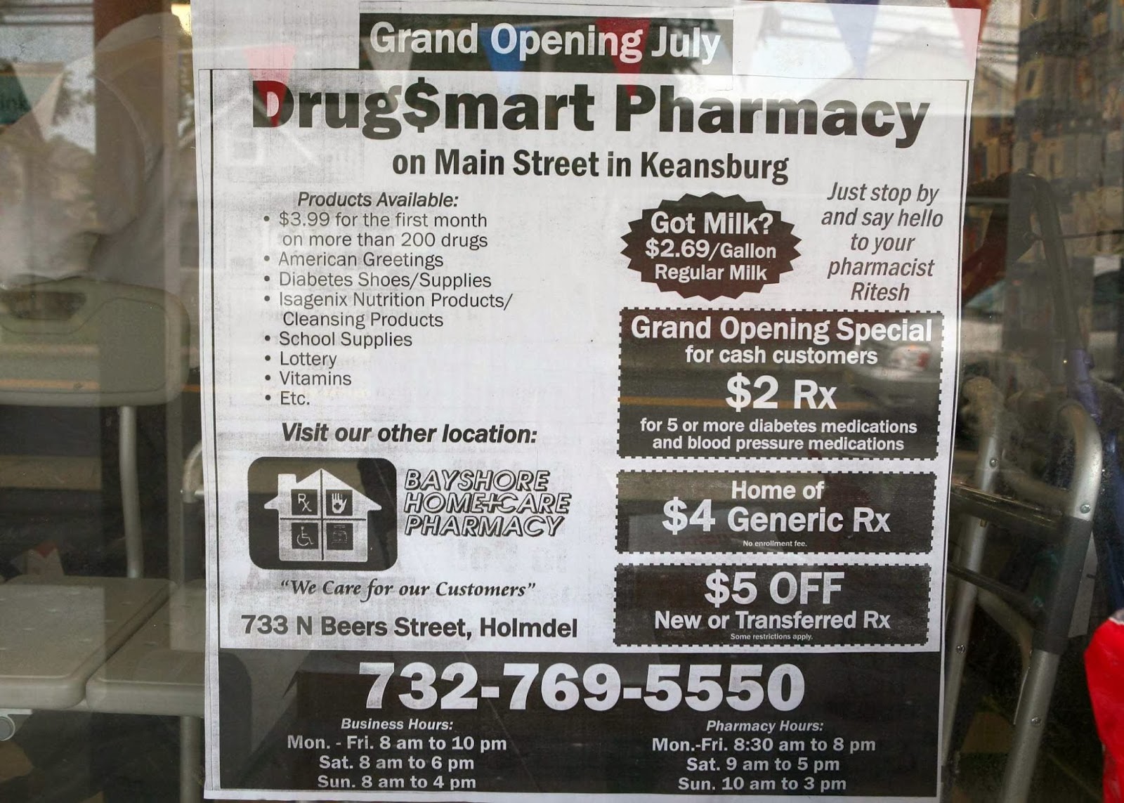 Photo of DRUG$MART PHARMACY in Keansburg City, New Jersey, United States - 4 Picture of Point of interest, Establishment, Store, Health, Pharmacy