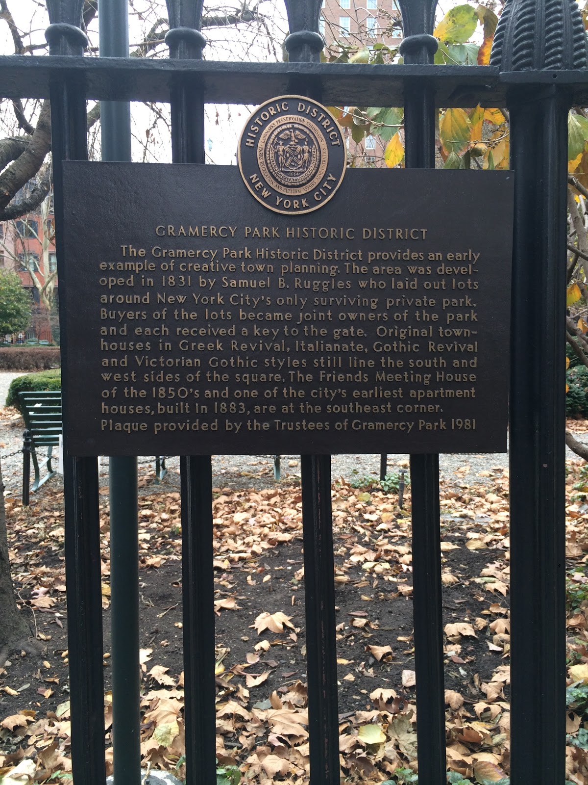 Photo of Gramercy Park in New York City, New York, United States - 9 Picture of Point of interest, Establishment, Park