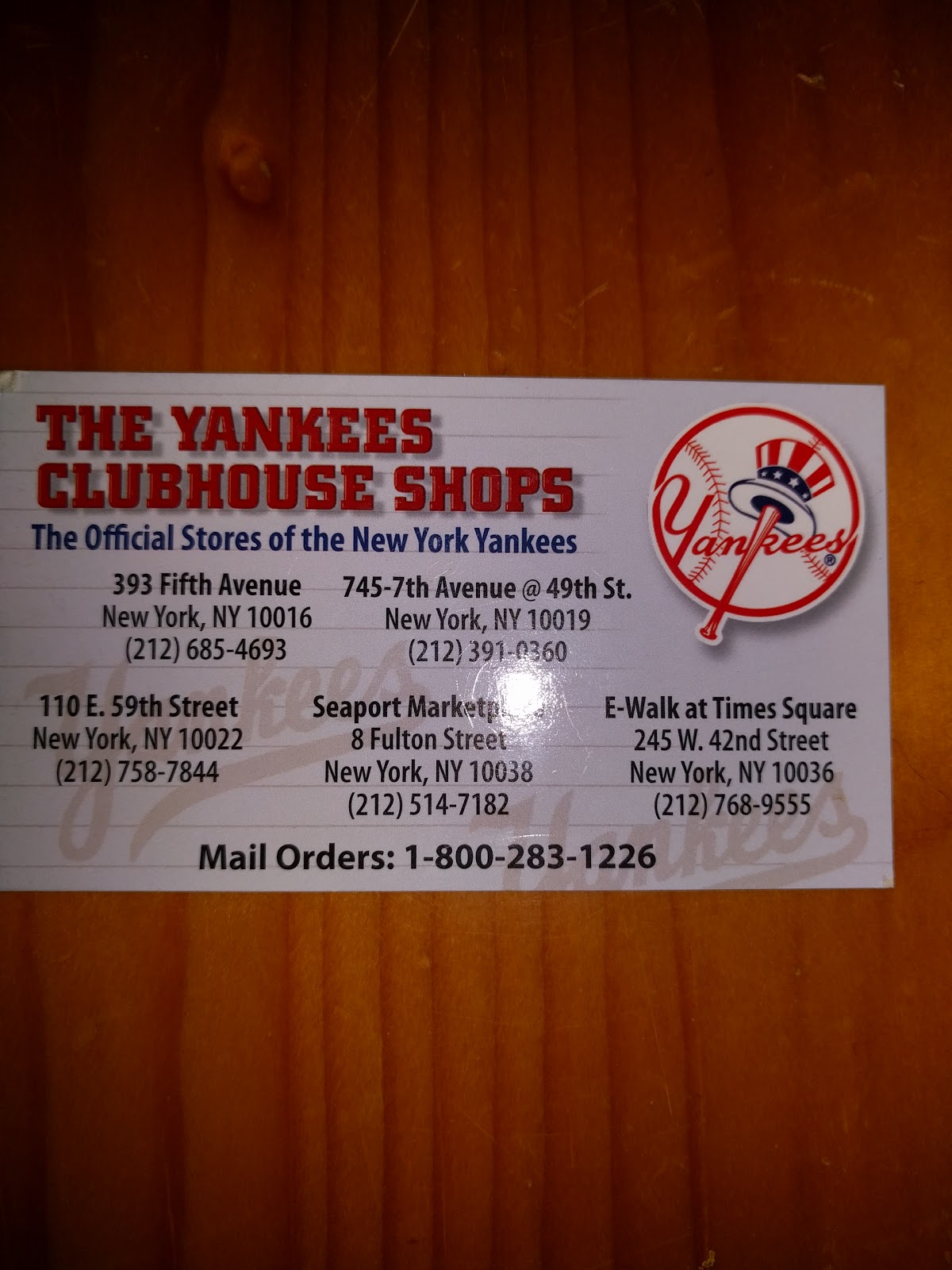 Photo of Yankees Clubhouse in New York City, New York, United States - 3 Picture of Point of interest, Establishment, Store