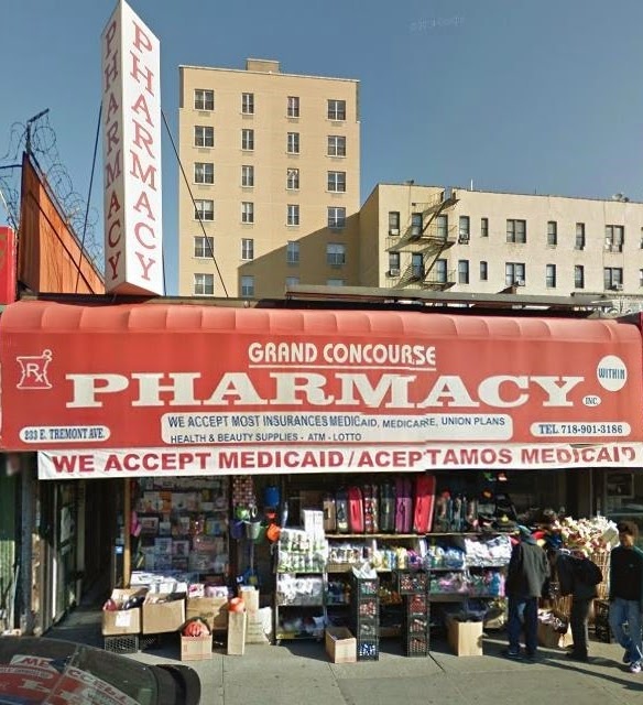 Photo of Grand Concourse Pharmacy Inc. in Bronx City, New York, United States - 1 Picture of Point of interest, Establishment, Store, Health, Pharmacy