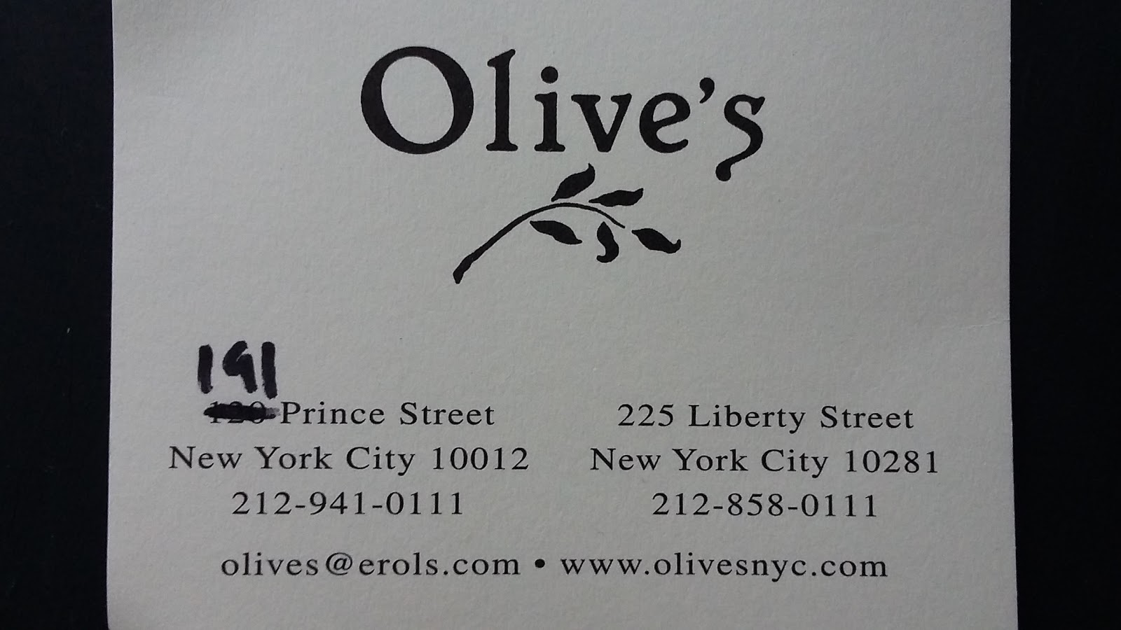 Photo of Olive's in New York City, New York, United States - 3 Picture of Restaurant, Food, Point of interest, Establishment, Meal takeaway