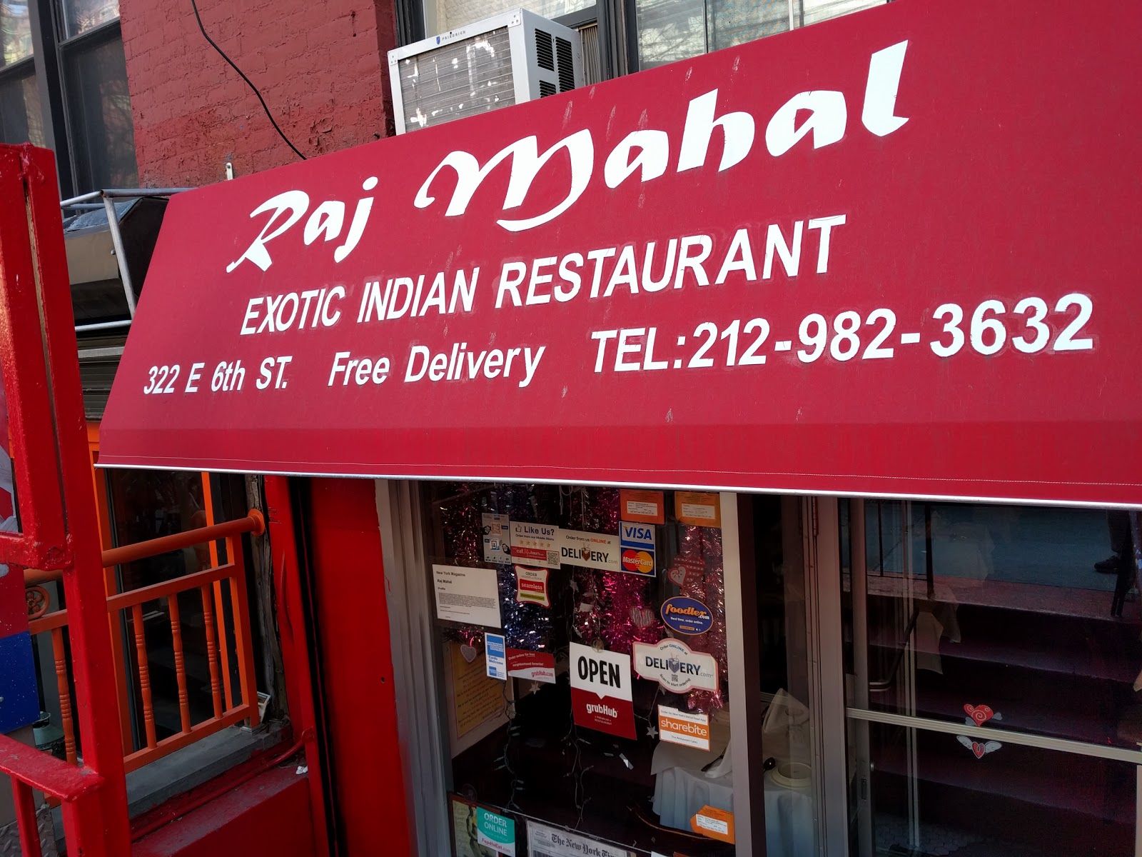 Photo of Raj Mahal in New York City, New York, United States - 1 Picture of Restaurant, Food, Point of interest, Establishment