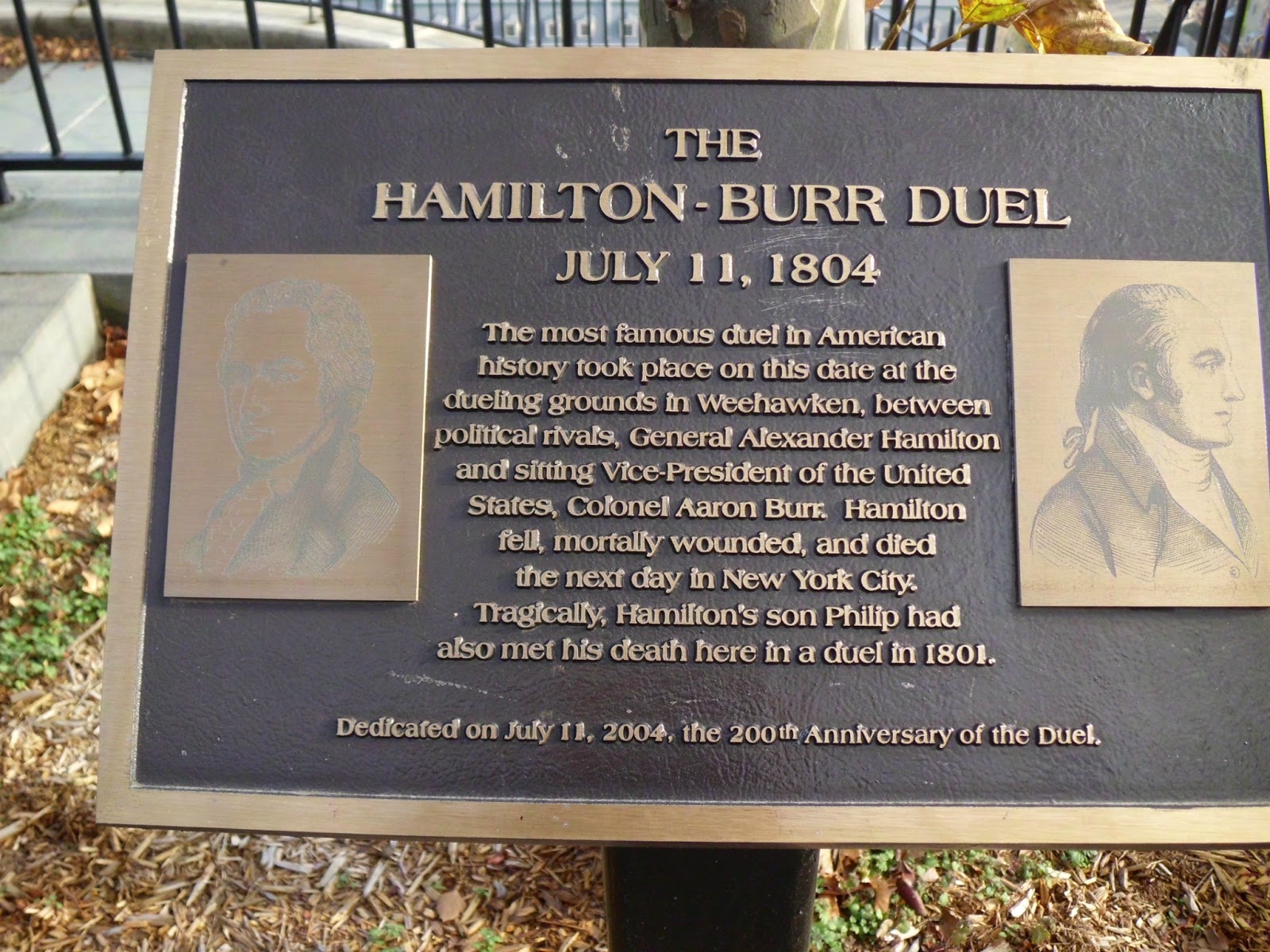 Photo of Burr–Hamilton duel in Weehawken City, New Jersey, United States - 5 Picture of Point of interest, Establishment