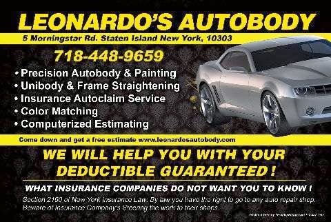 Photo of Leonardo's Auto Body in Staten Island City, New York, United States - 1 Picture of Point of interest, Establishment, Store, Car repair