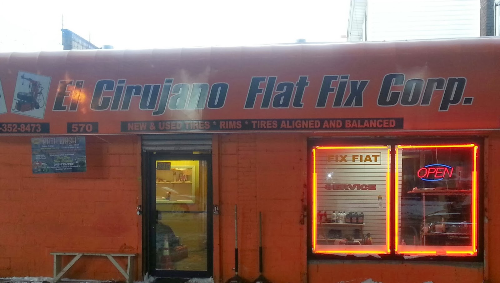 Photo of El Cirujano Flat Fix Tire Shop in Kings County City, New York, United States - 1 Picture of Point of interest, Establishment, Store, Car repair