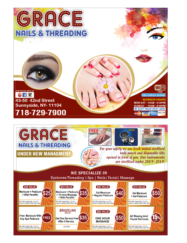 Photo of Grace nails and threading in sunnyside queens City, New York, United States - 2 Picture of Point of interest, Establishment, Beauty salon, Hair care
