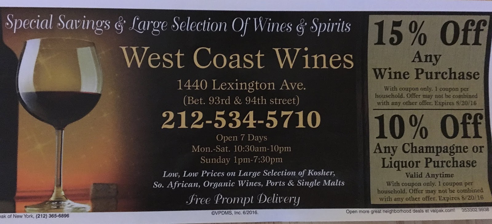 Photo of West Coast Wines & Liquor Inc in New York City, New York, United States - 3 Picture of Point of interest, Establishment, Store, Liquor store