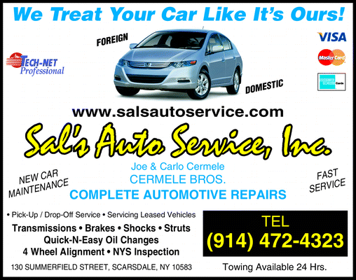 Photo of Sal's Auto Service Inc in Scarsdale City, New York, United States - 2 Picture of Point of interest, Establishment, Car repair