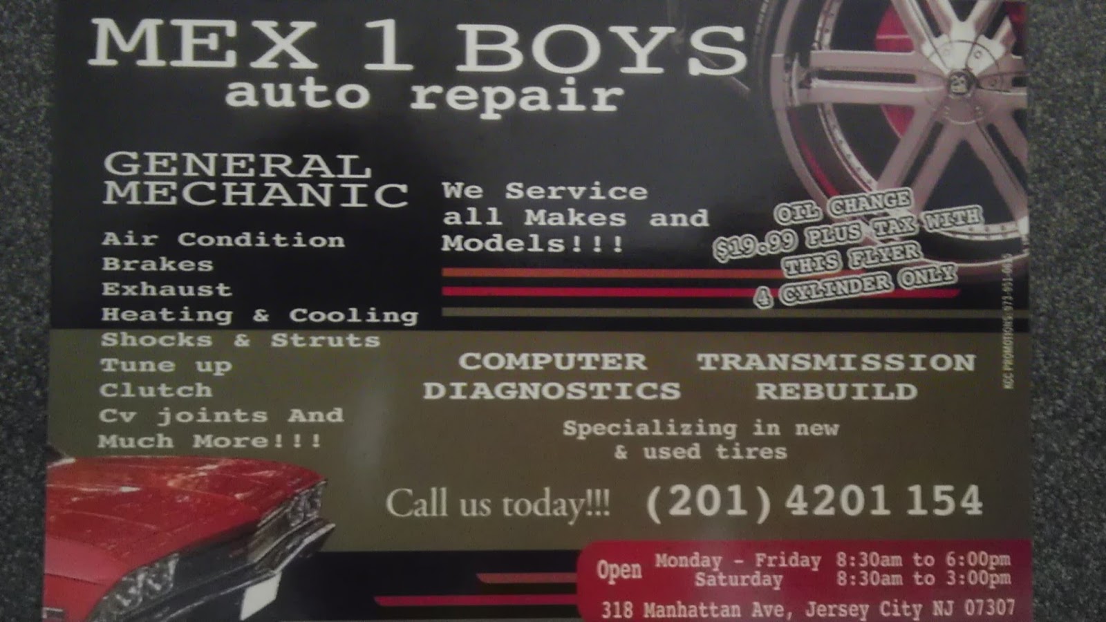 Photo of Mex 1 Boys auto repair in Jersey City, New Jersey, United States - 6 Picture of Point of interest, Establishment, Car repair