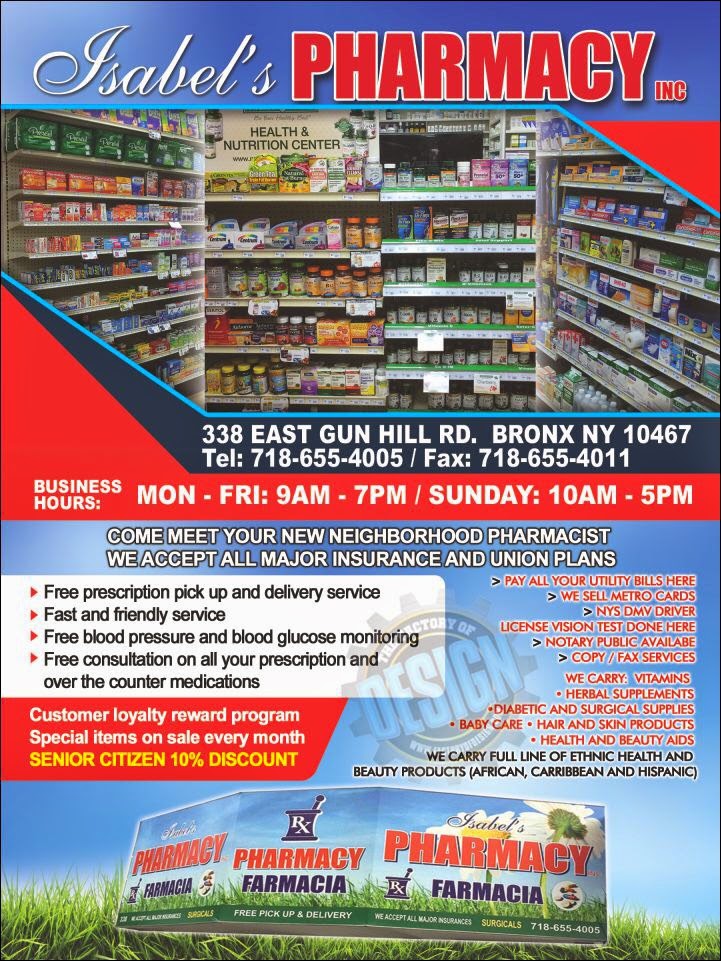 Photo of Isabels Pharmacy Inc. in Bronx City, New York, United States - 3 Picture of Point of interest, Establishment, Finance, Store, Health, Pharmacy