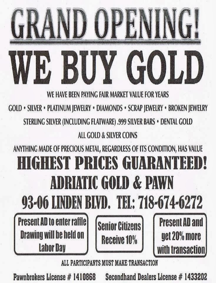 Photo of Adriatic Gold & Pawn in Ozone Park City, New York, United States - 3 Picture of Point of interest, Establishment, Finance, Store