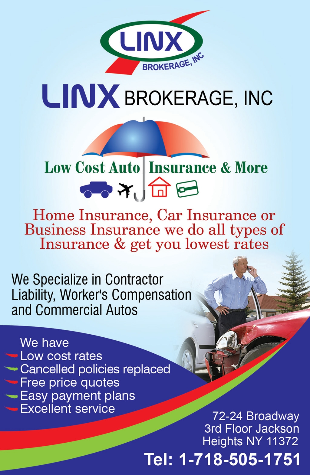 Photo of Linx Brokerage Inc in Queens City, New York, United States - 4 Picture of Point of interest, Establishment, Finance, Insurance agency