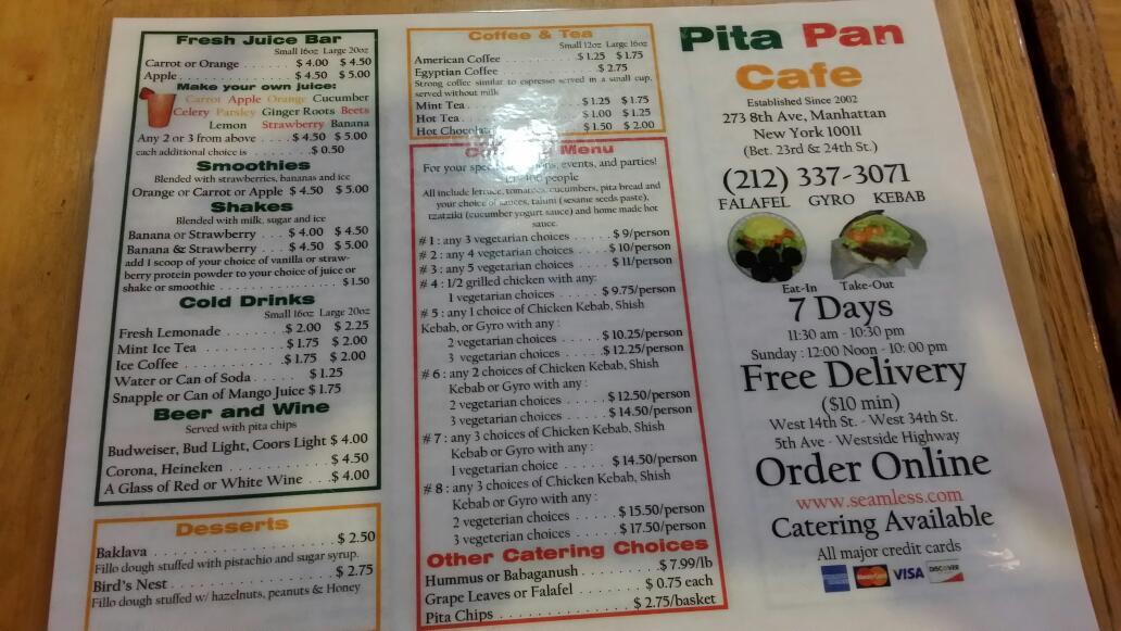 Photo of Pita Pan Cafe in New York City, New York, United States - 1 Picture of Food, Point of interest, Establishment, Cafe