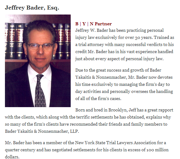 Photo of Bader, Yakaitis & Nonnenmacher - Injury Attorneys in New York City, New York, United States - 4 Picture of Point of interest, Establishment, Lawyer