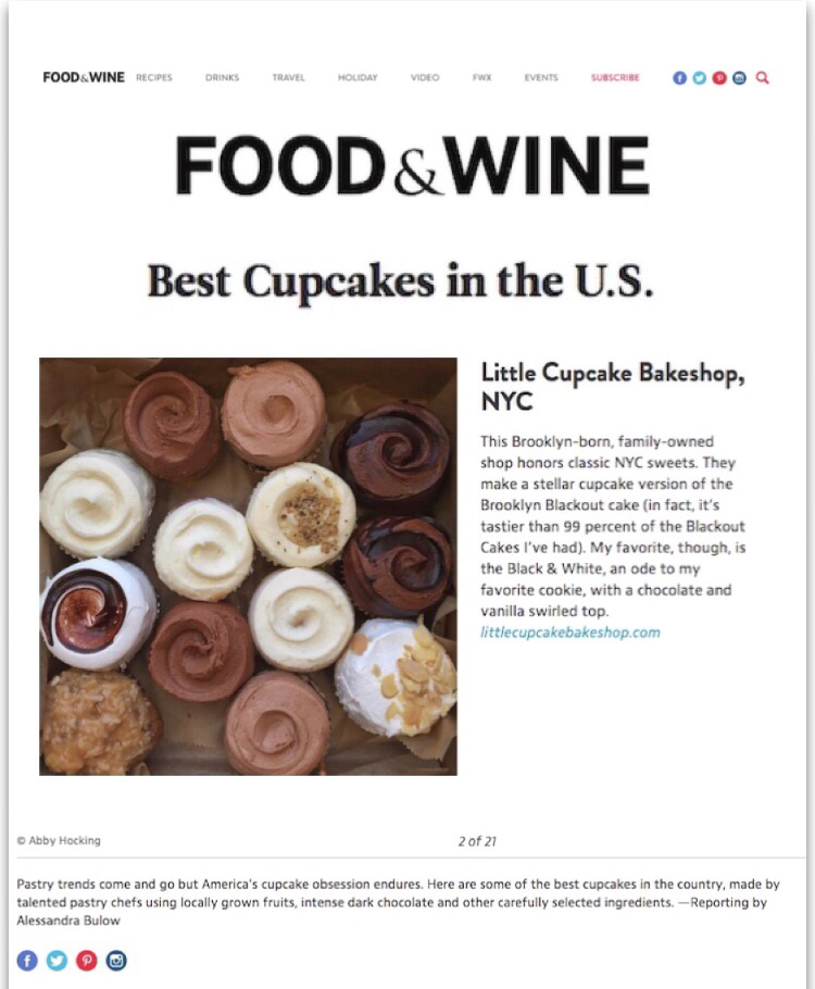 Photo of Little Cupcake Bakeshop in Brooklyn City, New York, United States - 2 Picture of Food, Point of interest, Establishment, Store, Cafe, Bakery