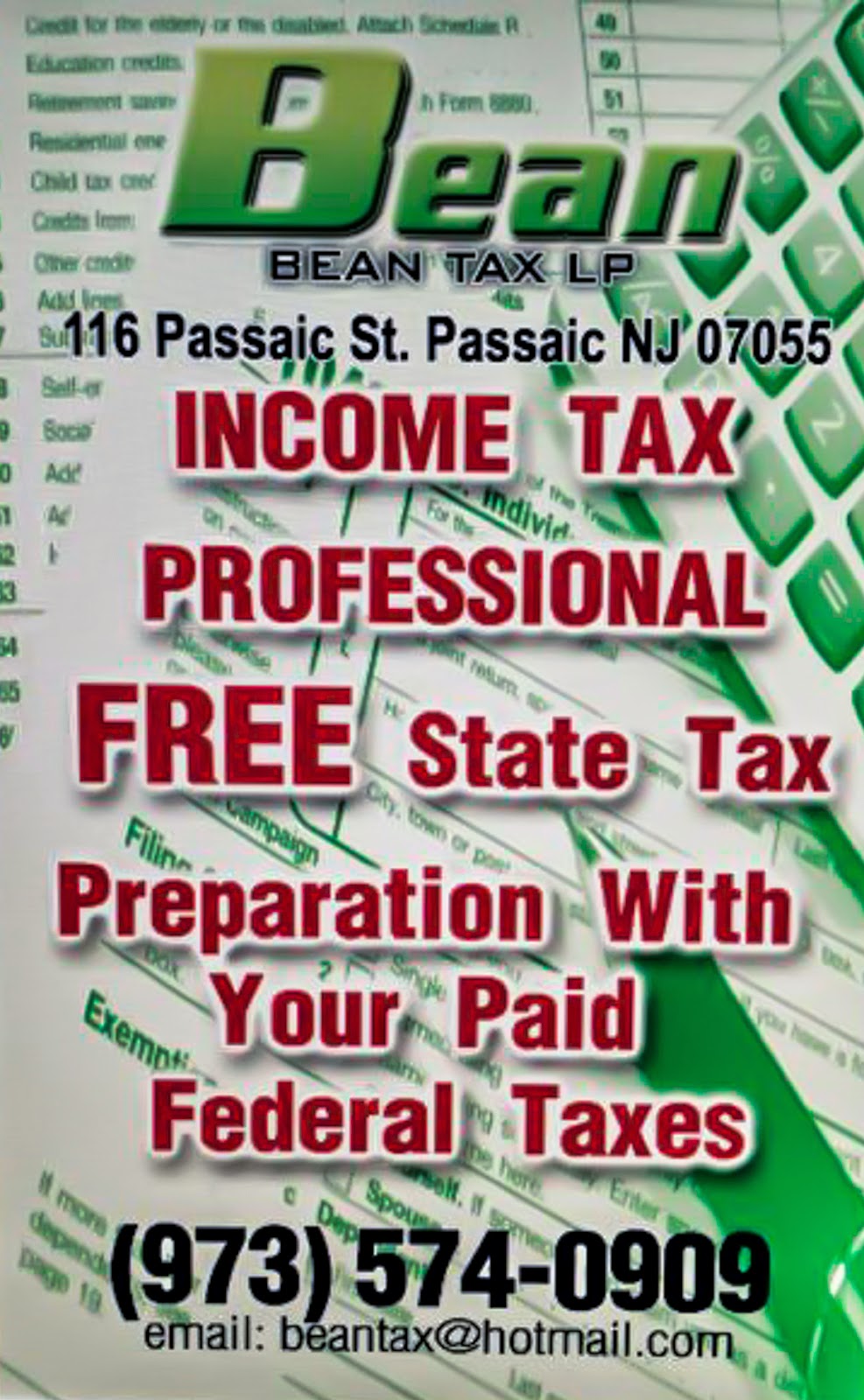 Photo of Bean Tax LP in Passaic City, New Jersey, United States - 6 Picture of Point of interest, Establishment, Finance, Accounting