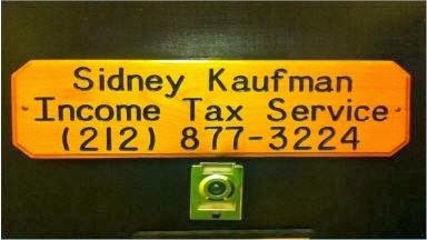 Photo of Sidney Kaufman Income Tax Services in New York City, New York, United States - 1 Picture of Point of interest, Establishment, Finance, Accounting
