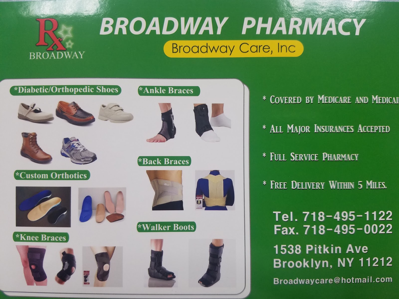 Photo of Broadway Pharmacy in Kings County City, New York, United States - 2 Picture of Point of interest, Establishment, Store, Health, Pharmacy, Shoe store