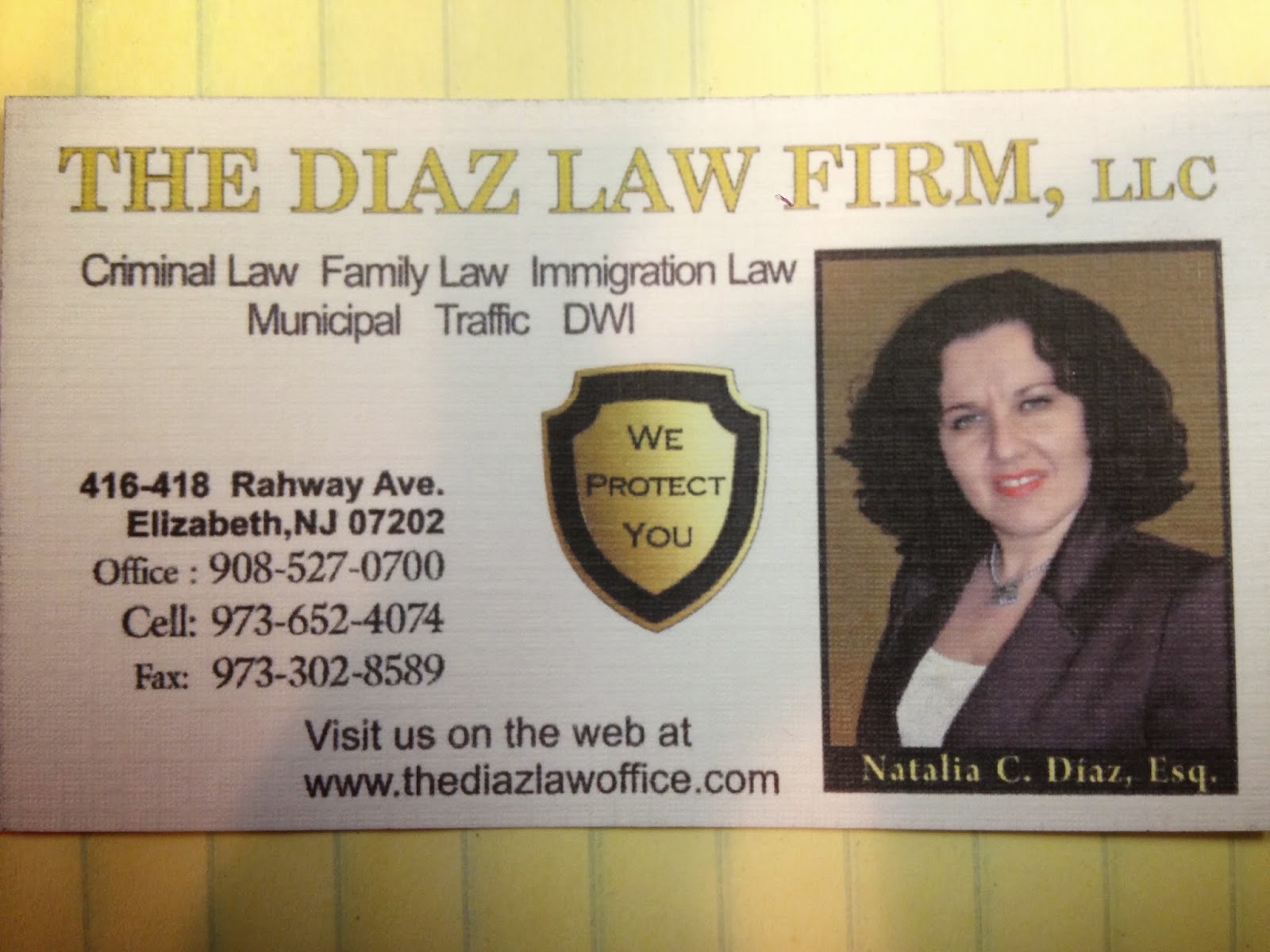 Photo of Natalia C. Diaz, Esq. in Elizabeth City, New Jersey, United States - 2 Picture of Point of interest, Establishment, Lawyer