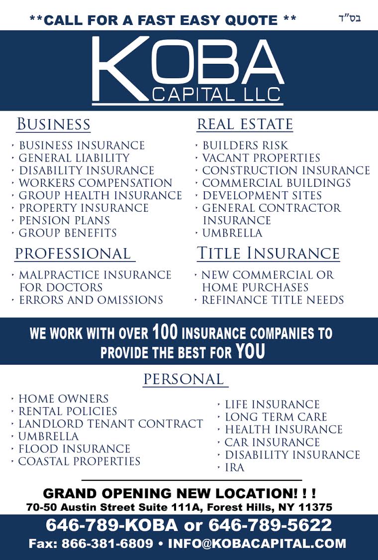 Photo of Koba Capital LLC Insurance 646-789-5622 or Info@KobaCapital.com in Queens City, New York, United States - 6 Picture of Point of interest, Establishment, Finance, Health, Insurance agency