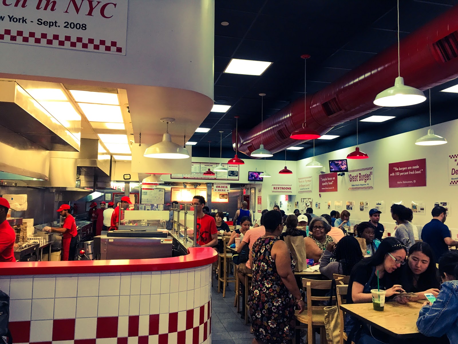 Photo of Five Guys Burgers and Fries in New York City, New York, United States - 4 Picture of Restaurant, Food, Point of interest, Establishment, Meal takeaway