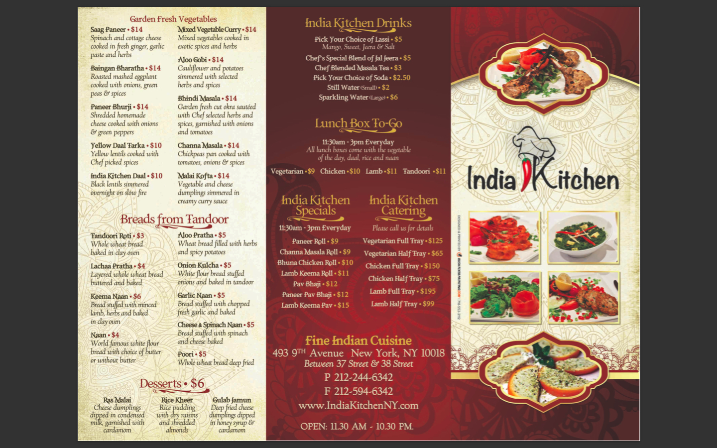 Photo of India Kitchen in New York City, New York, United States - 8 Picture of Restaurant, Food, Point of interest, Establishment