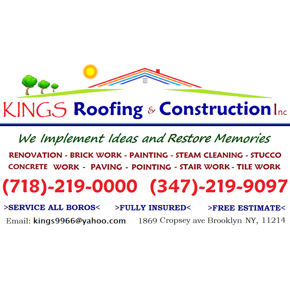 Photo of Kings Roofing & Construction Inc in Kings County City, New York, United States - 9 Picture of Point of interest, Establishment, Roofing contractor