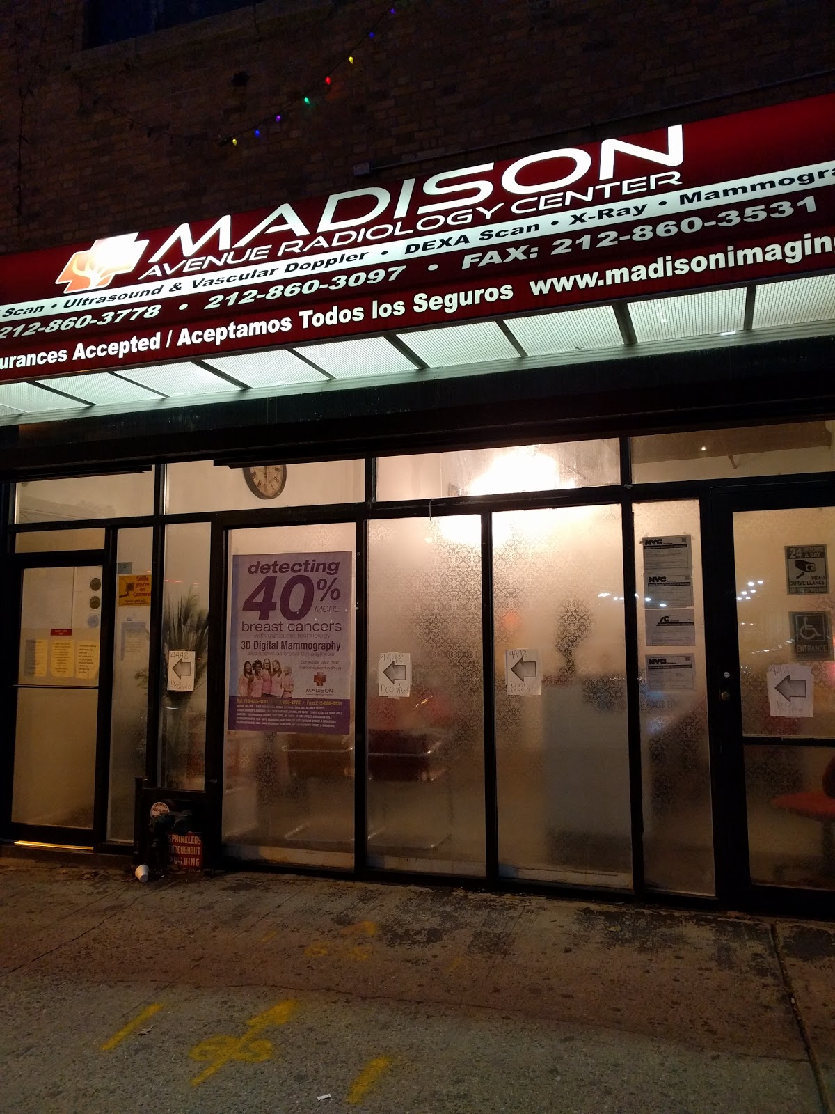 Photo of MADISON AVENUE RADIOLOGY CENTER 190 in New York City, New York, United States - 1 Picture of Point of interest, Establishment, Health