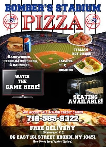 Photo of Bomber's Stadium Pizza in Bronx City, New York, United States - 3 Picture of Restaurant, Food, Point of interest, Establishment