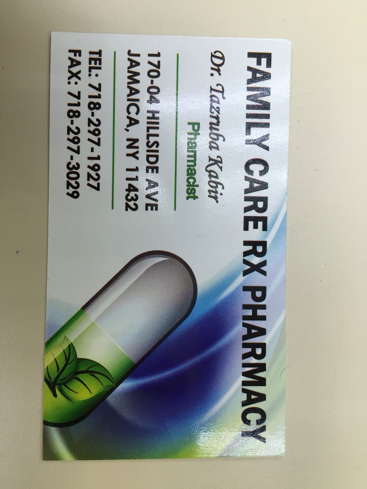 Photo of Family Care Rx Pharmacy in Queens City, New York, United States - 2 Picture of Point of interest, Establishment, Store, Health, Pharmacy