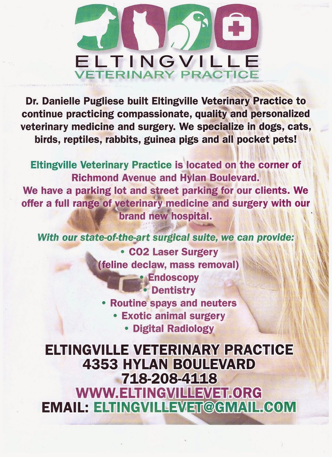 Photo of Eltingville Veterinary Practice in Staten Island City, New York, United States - 3 Picture of Point of interest, Establishment, Health, Veterinary care