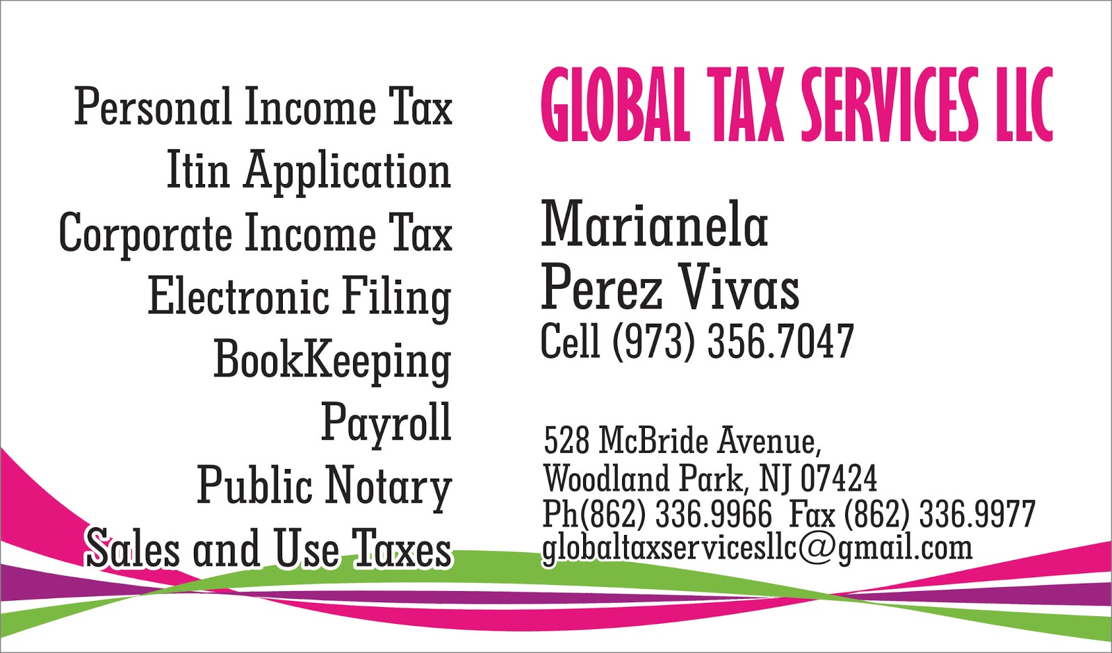 Photo of GLOBAL TAX SERVICES LLC in Woodland Park City, New Jersey, United States - 3 Picture of Point of interest, Establishment, Store