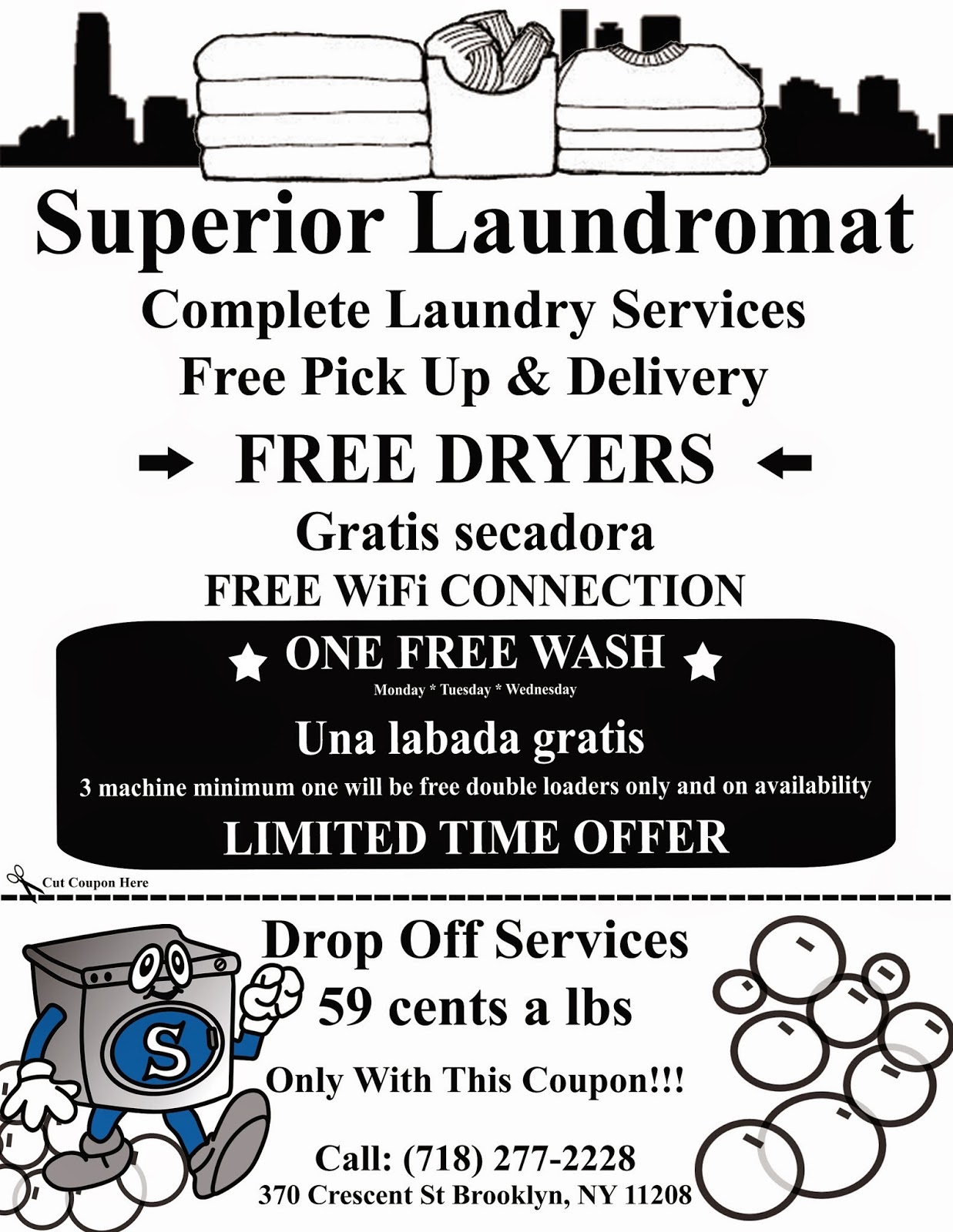 Photo of Superior Laundromat Service in Kings County City, New York, United States - 6 Picture of Point of interest, Establishment, Laundry