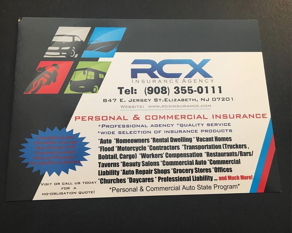 Photo of RCX INSURANCE AGENCY in Elizabeth City, New Jersey, United States - 9 Picture of Point of interest, Establishment, Finance, Accounting, Insurance agency