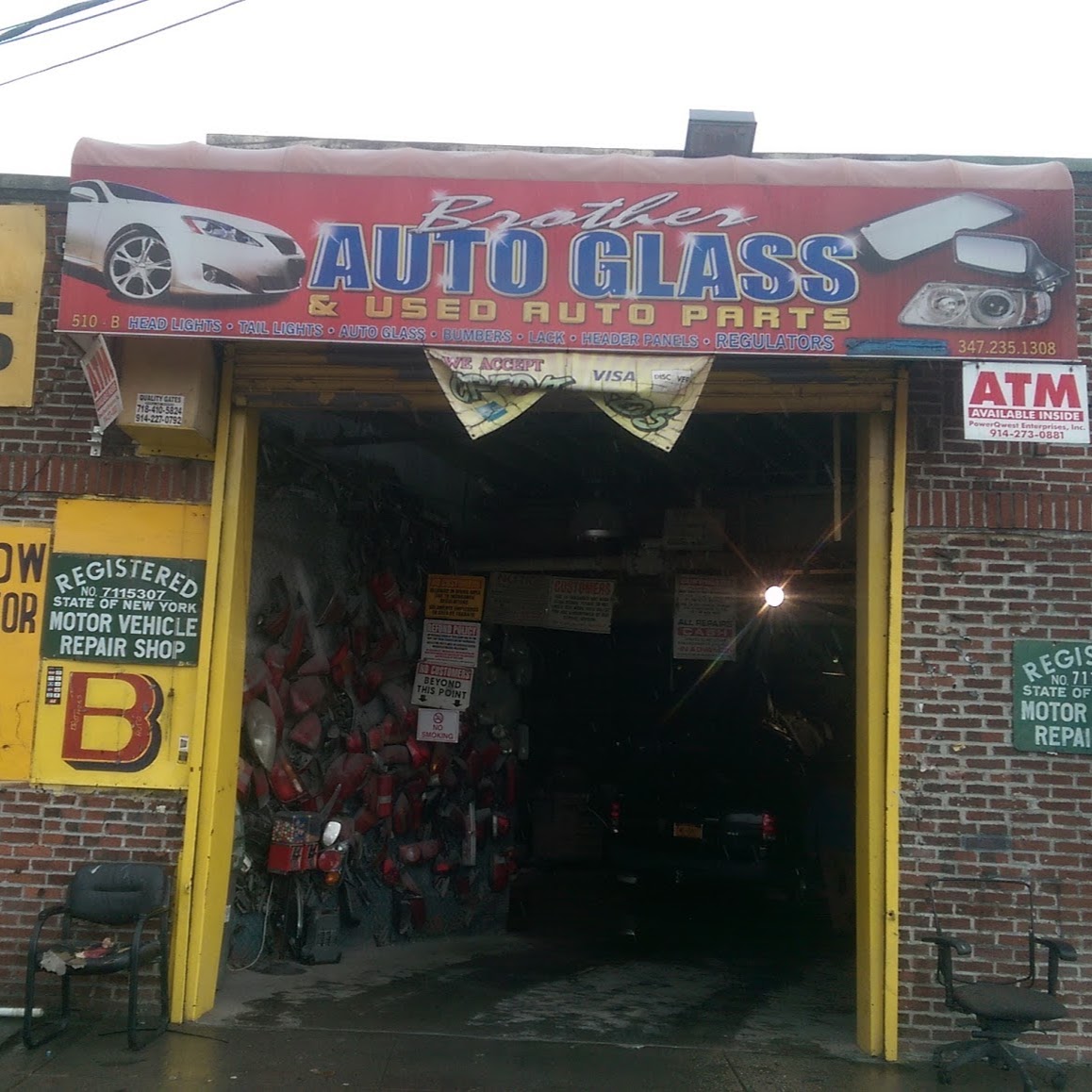 Photo of Brothers Auto Glass, Used Auto Parts & Body Collision Repair Shop in Bronx City, New York, United States - 1 Picture of Point of interest, Establishment, Car repair