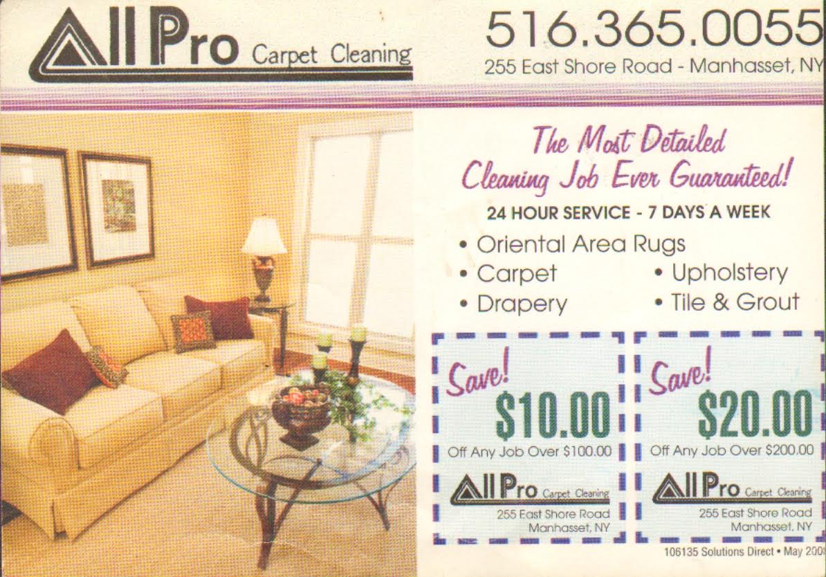 Photo of All Pro Carpet Cleaning, Inc in Manhasset City, New York, United States - 1 Picture of Point of interest, Establishment, Laundry