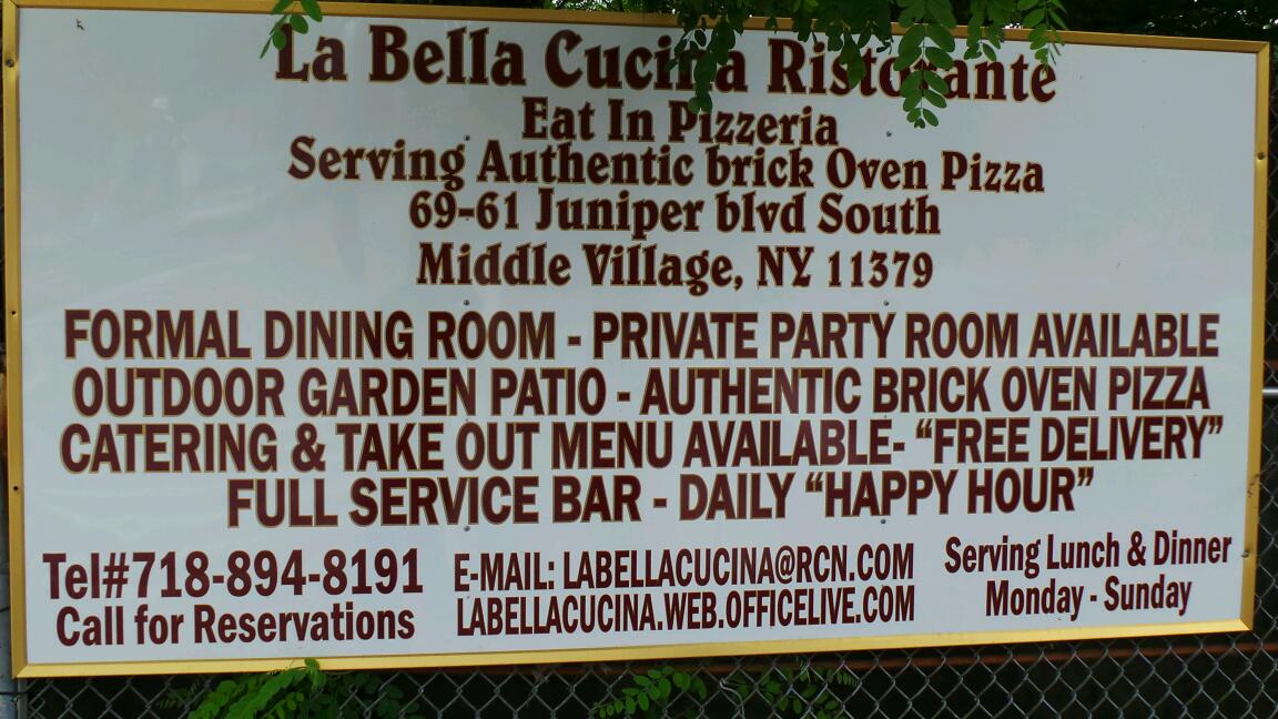 Photo of La Bella Cucina in Middle Village City, New York, United States - 2 Picture of Restaurant, Food, Point of interest, Establishment