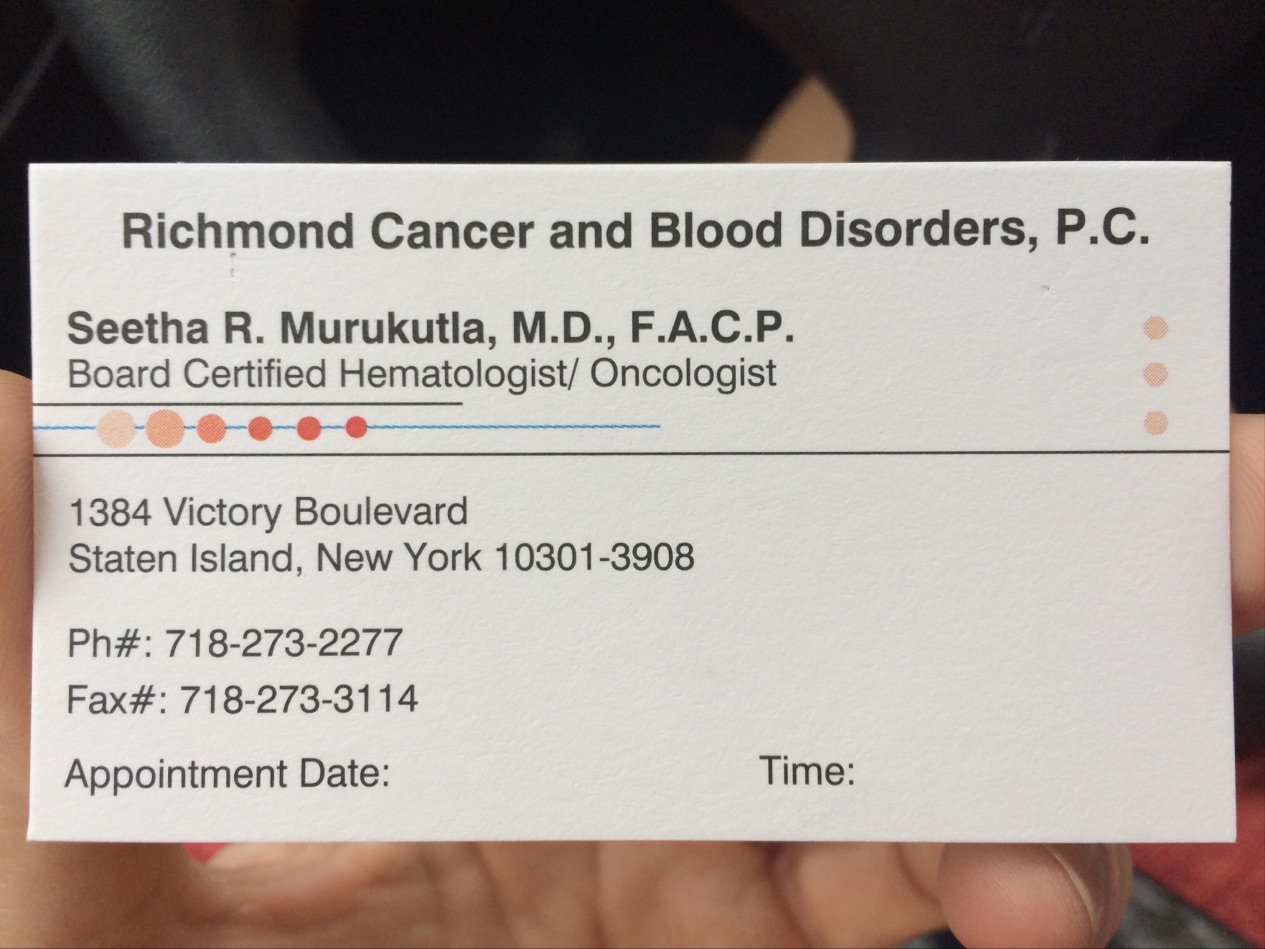 Photo of Richmond Cancer & Blood Disorders - Murukutla Seetha R MD in Staten Island City, New York, United States - 3 Picture of Point of interest, Establishment, Health, Doctor