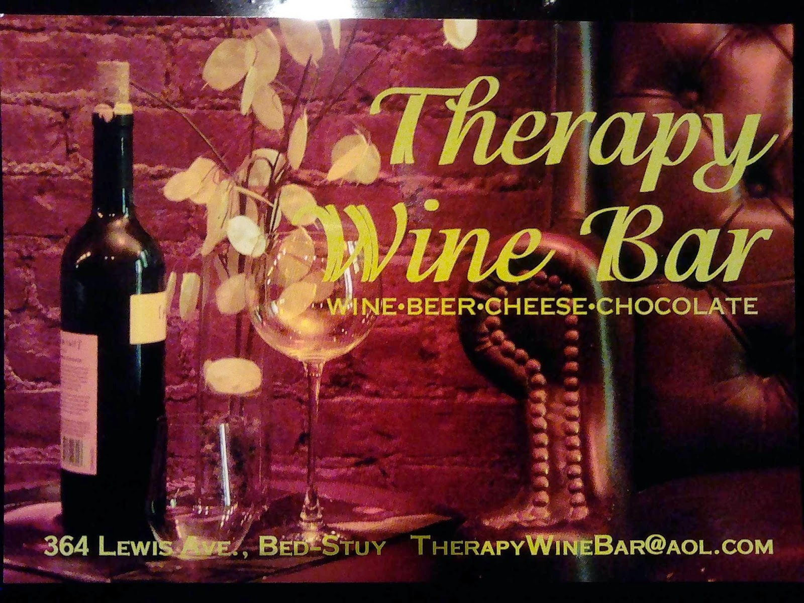 Photo of Therapy Wine Bar in Brooklyn City, New York, United States - 2 Picture of Restaurant, Food, Point of interest, Establishment, Bar