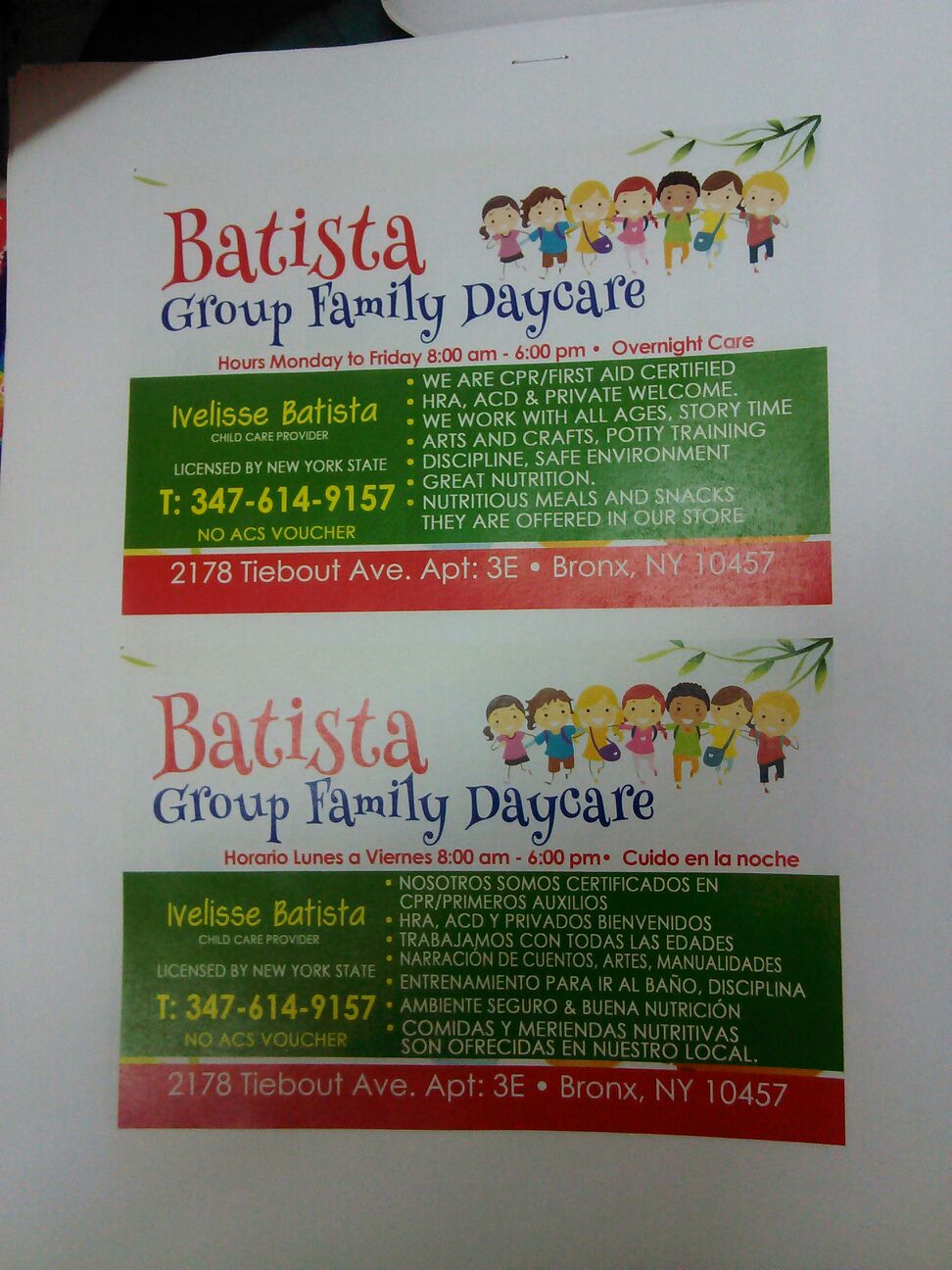 Photo of Batista Group Family Daycare in Bronx City, New York, United States - 4 Picture of Point of interest, Establishment