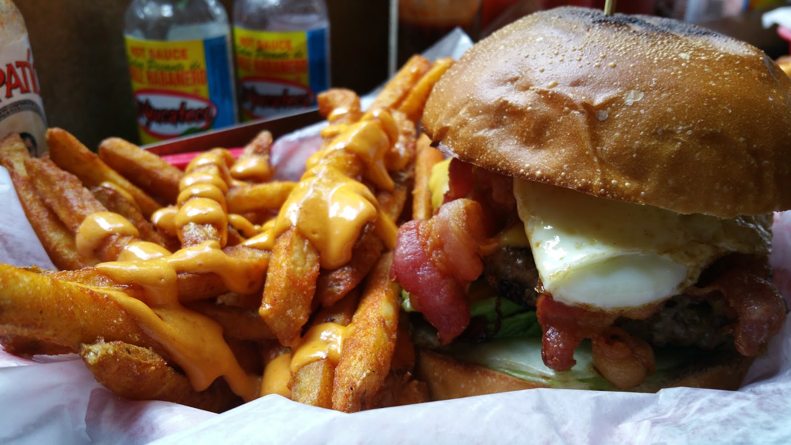 Photo of Breakroom Burgers & Tacos in New York City, New York, United States - 1 Picture of Restaurant, Food, Point of interest, Establishment, Meal takeaway